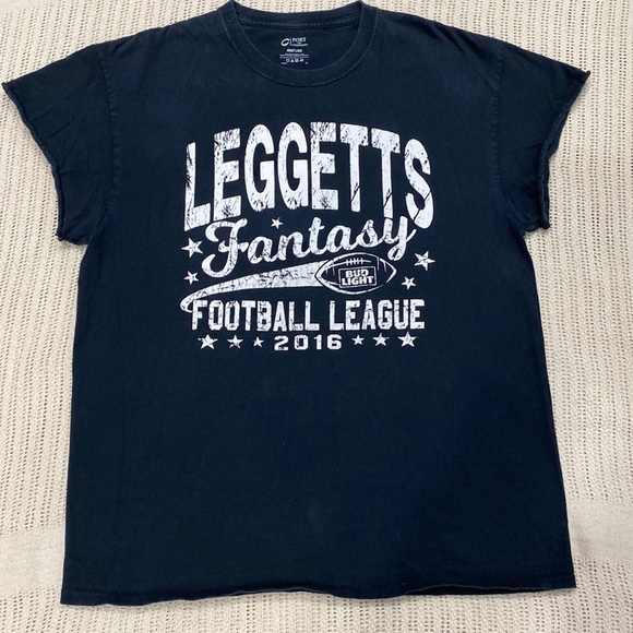Vintage Port & Company Black NFL Leggetts Fantasy Bud Light Football Men's L ! - Picture 2 of 10